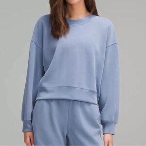 🌼Lululemon Softstreme Perfectly Oversized Cropped oasis blue size 4